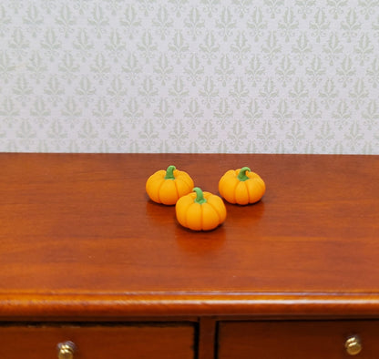 Dollhouse Pumpkins Set of 3 1:12 Scale Miniature Food Halloween Kitchen Grocery