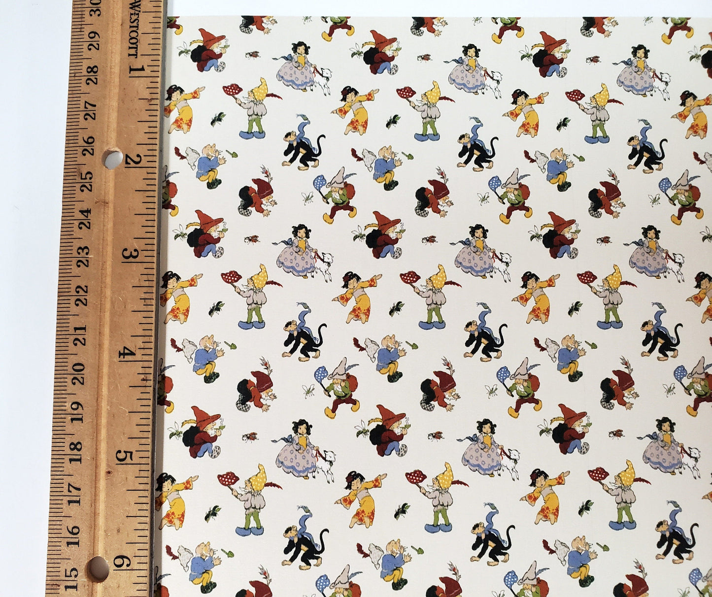 Dollhouse Wallpaper Nursery Room Characters Bradbury & Bradbury 1:12 Scale