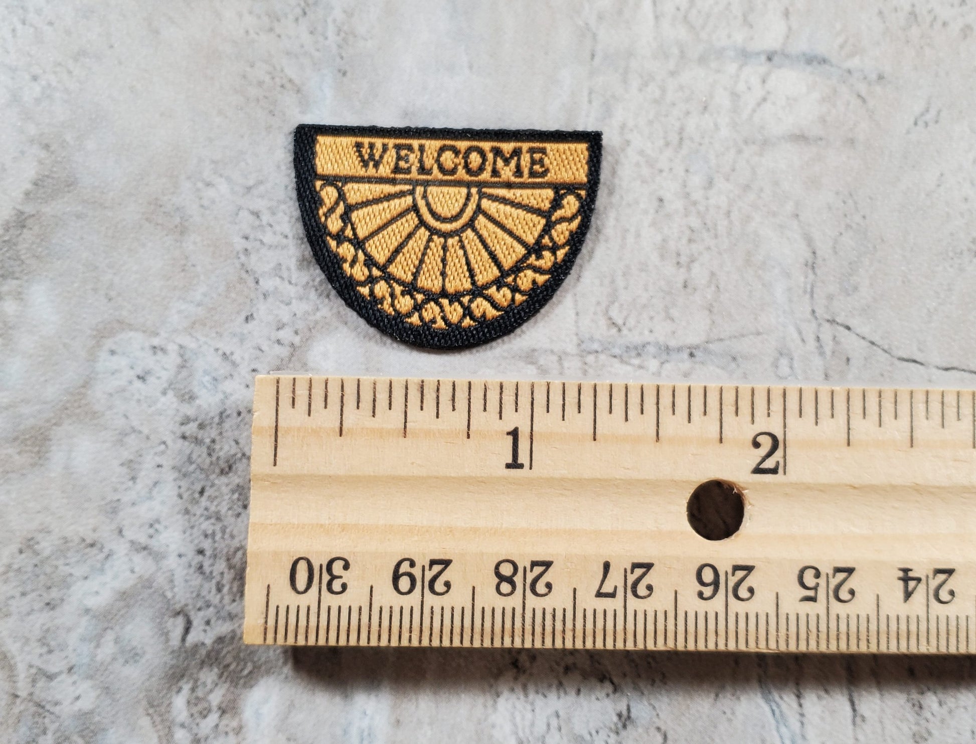 Dollhouse HALF SCALE Welcome Mat 1:24 Miniature Rug