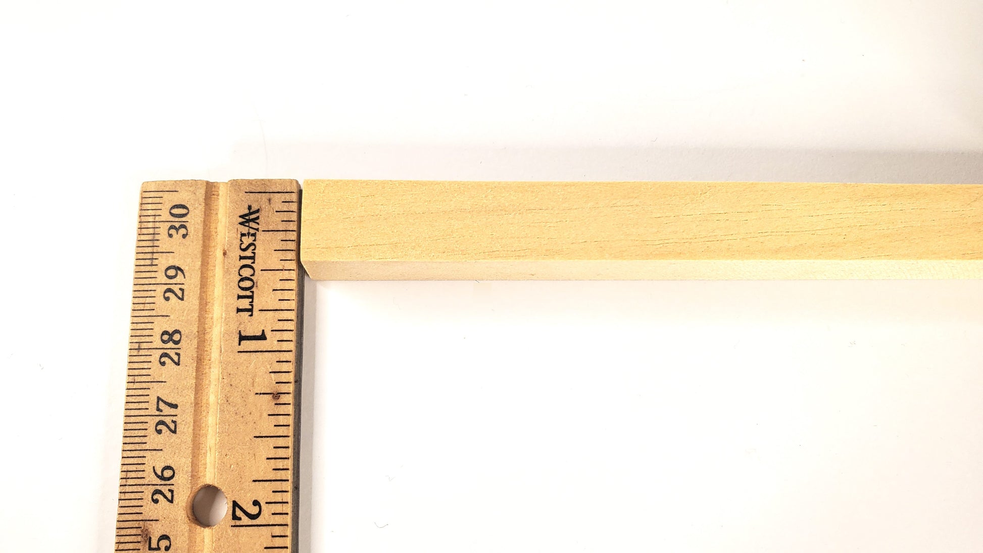 Miniature Channel Molding Trim 1/2" x 1/2" x 18" long Dollhouses Scale Model Building
