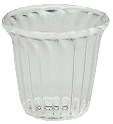Dollhouse Clear Glass Cup or Votive Holder 1:12 Scale Miniature Glasses Cups