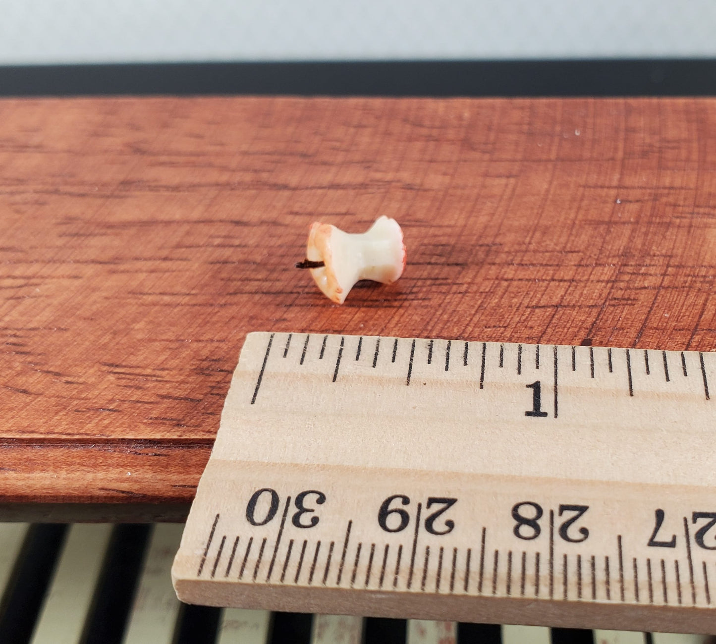 Dollhouse Apple Core Eaten Apple 1:12 Scale Miniature Food Handmade