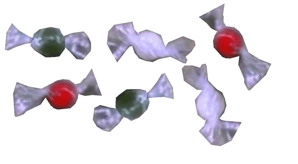 Dollhouse Wrapped Gumballs Christmas Assorted 1:12 Scale Miniature Food Treats