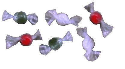 Dollhouse Wrapped Gumballs Christmas Assorted 1:12 Scale Miniature Food Treats