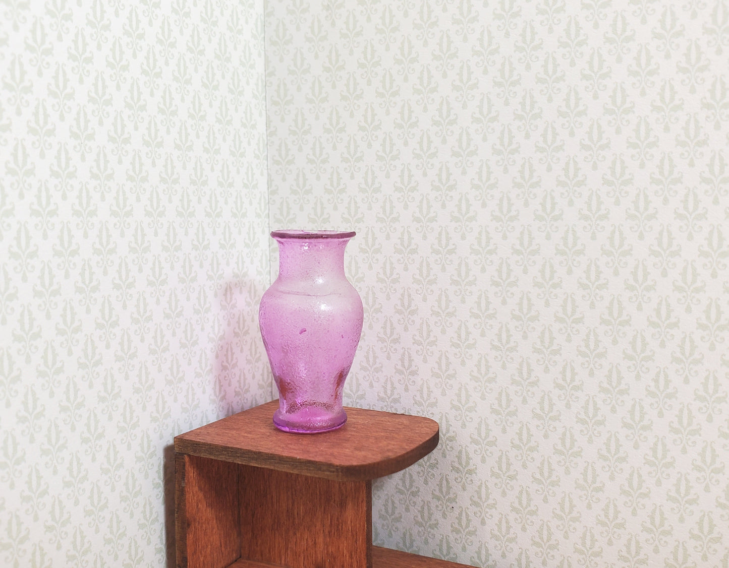 Dollhouse Miniature Pedestal Vase Lavender Large 1:12 Scale for flowers