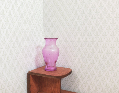 Dollhouse Miniature Pedestal Vase Lavender Large 1:12 Scale for flowers