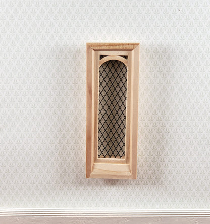 Dollhouse Small Narrow Window 1:12 Scale Wood with Interior Trim and Acrylic