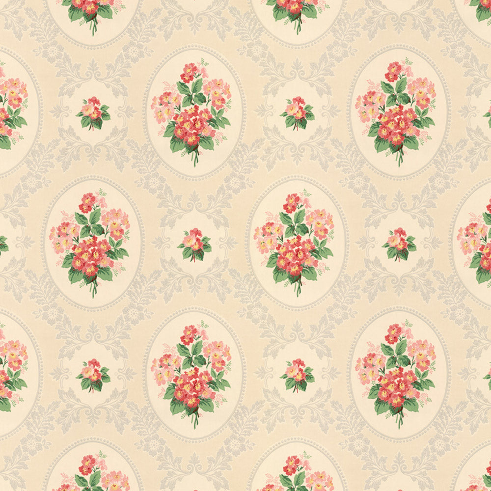 Dollhouse Wallpaper Rose Bouquet Bradbury & Bradbury 1:12 Scale