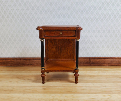 Dollhouse Side Table with Drawer Regency Style 1:12 Scale Hansson's Miniatures