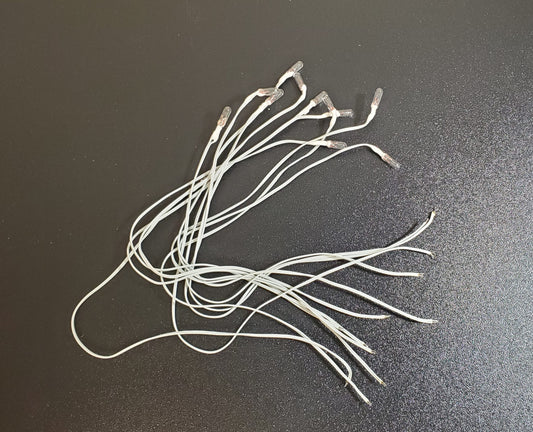 Dollhouse 16V GOW Grain of Wheat Bulb with Wire Set of 10 1:12 Scale HW8102