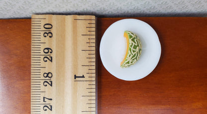 Dollhouse Cantaloupe Quarter 1:12 Scale Miniature Food Fruit