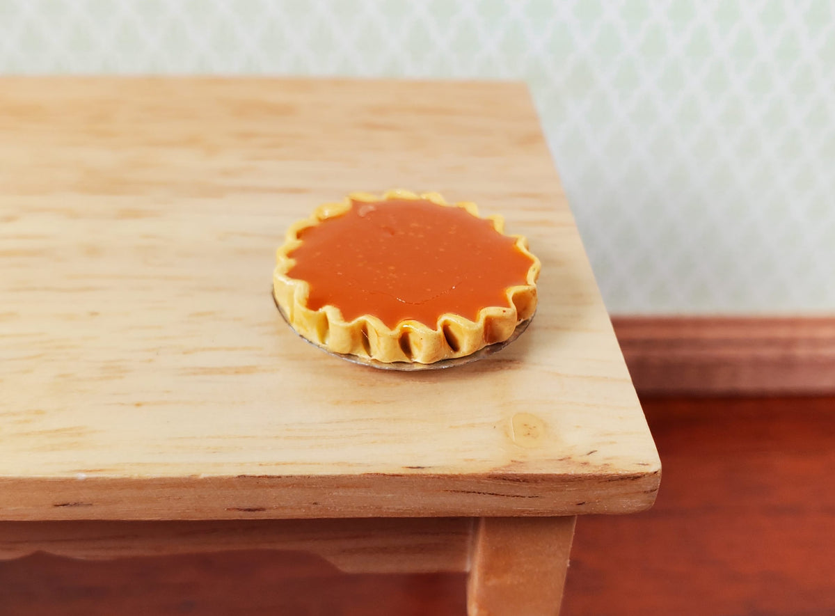 Dollhouse Pumpkin Pie 1:12 Scale Miniature Food Kitchen Dessert Bakery