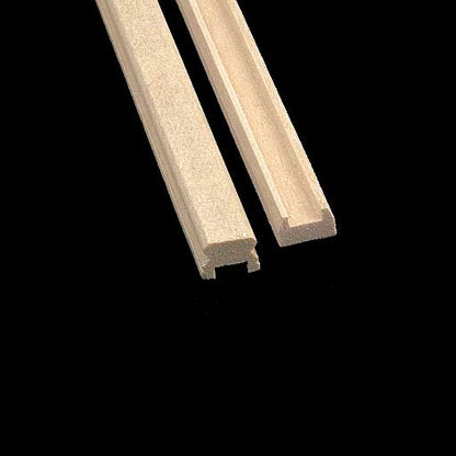 Dollhouse Porch Railing 2 Sets Top & Bottom Square Slots 1:12 Houseworks 7211