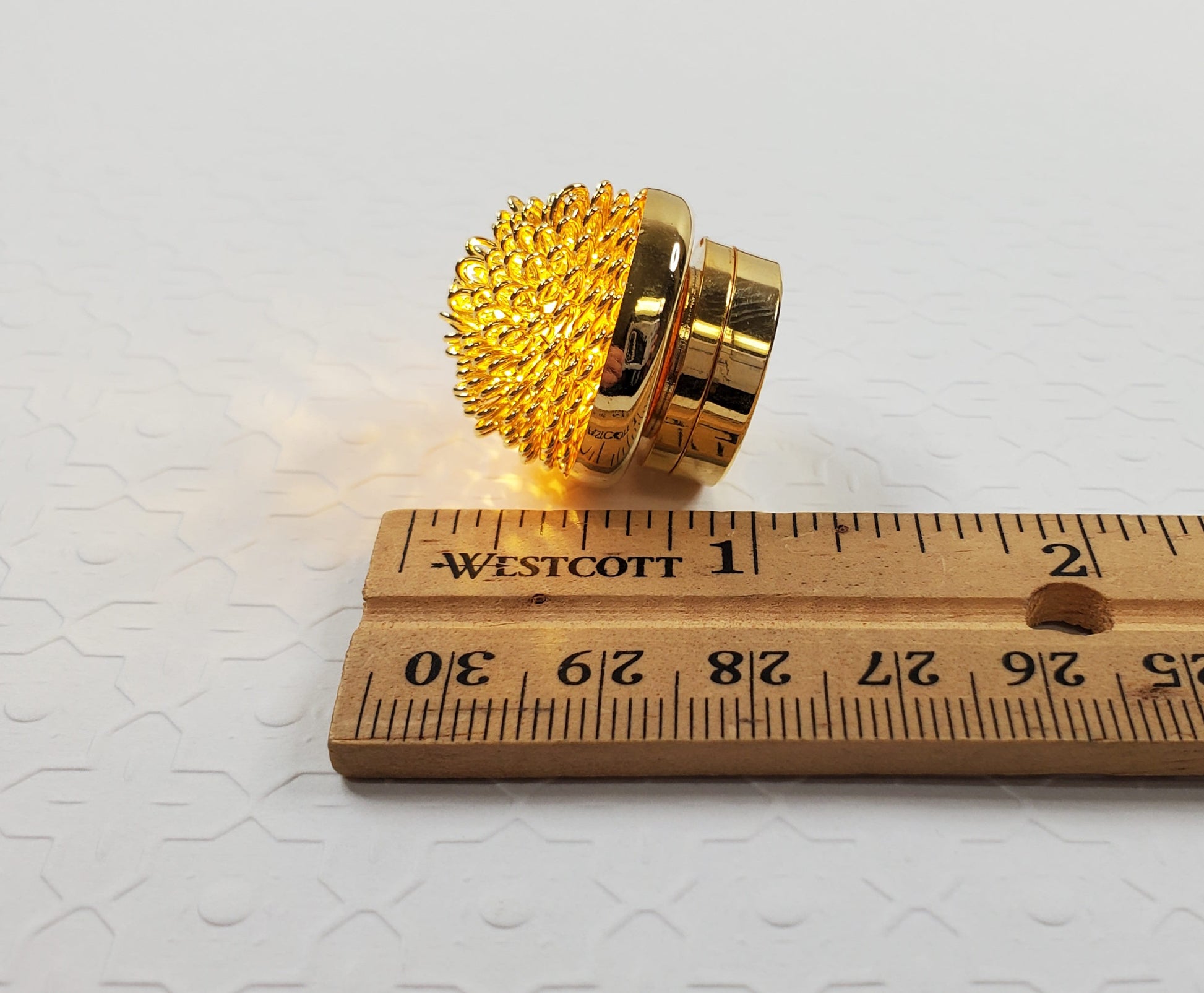 Dollhouse Ceiling Light Battery Operated Gold Fancy 1:12 Scale Miniature