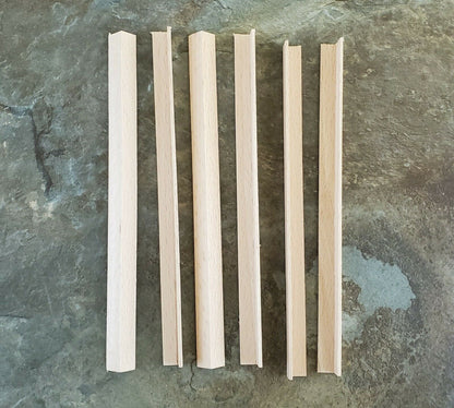 Dollhouse Miniatures 6" Pieces x6 Corner Trim Molding 3/8" x 3/8" x 6" - 70295