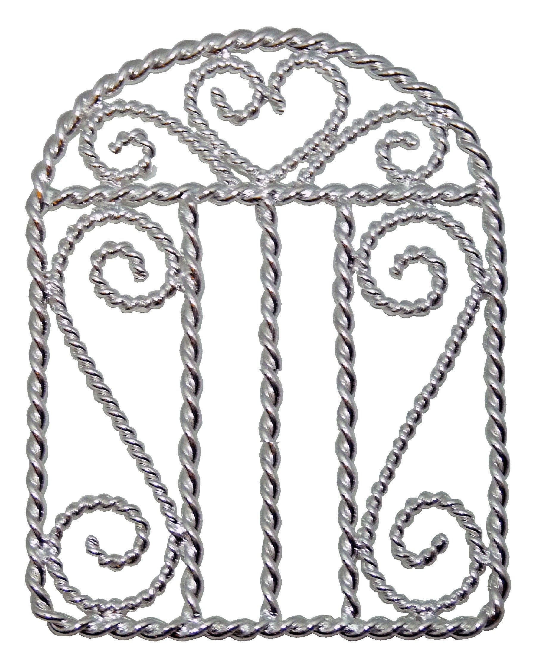 Dollhouse & Fairy Garden Decor Silver Iron Garden Gate