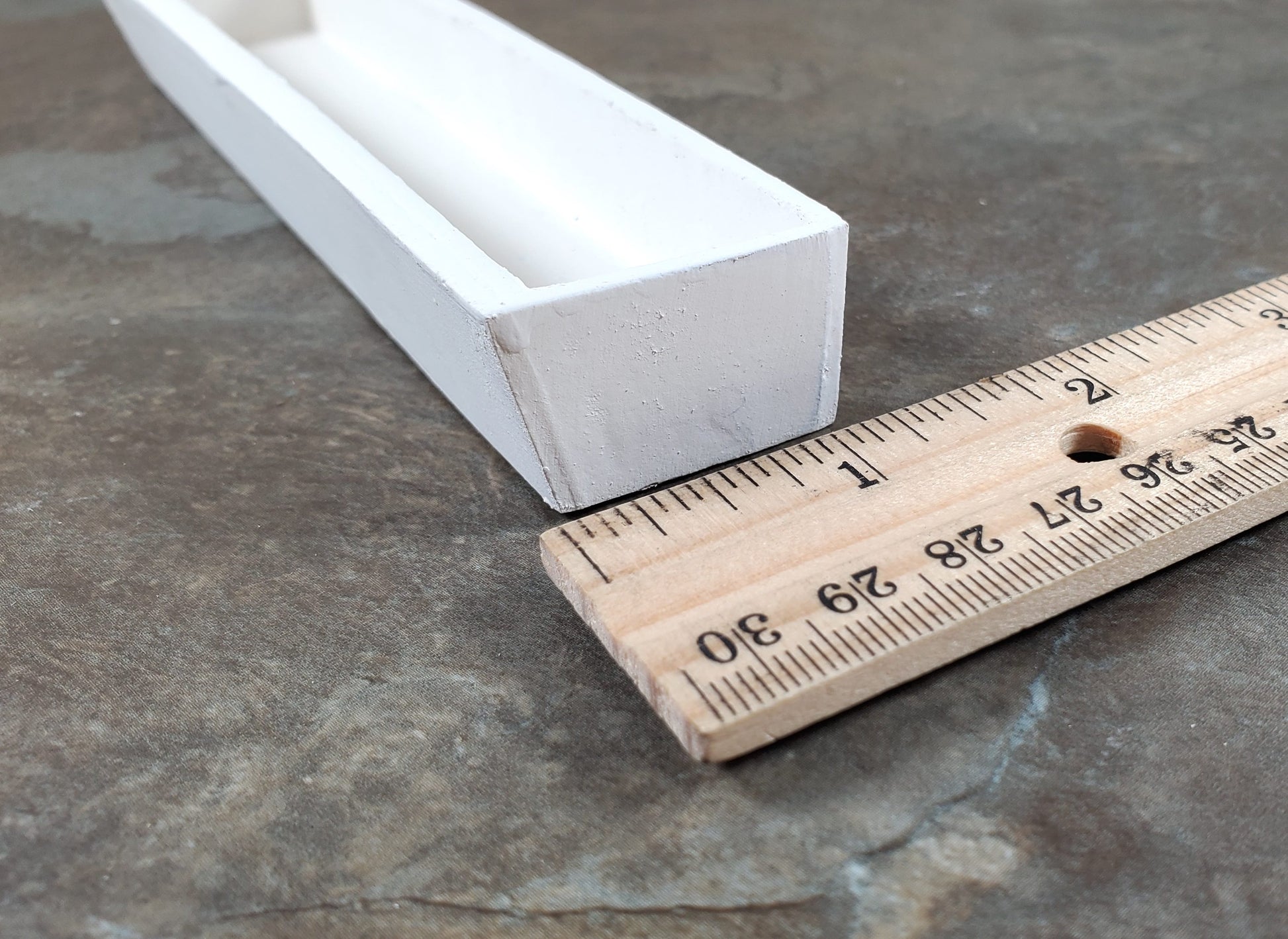 Dollhouse Garden Window or Flower Box 1:6 Scale White Wood 5.75" long
