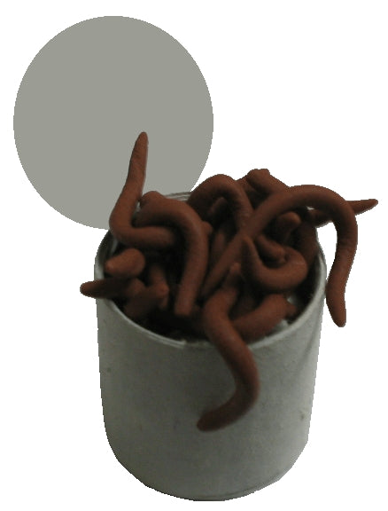 Dollhouse Can of Worms 1:12 Scale Miniature