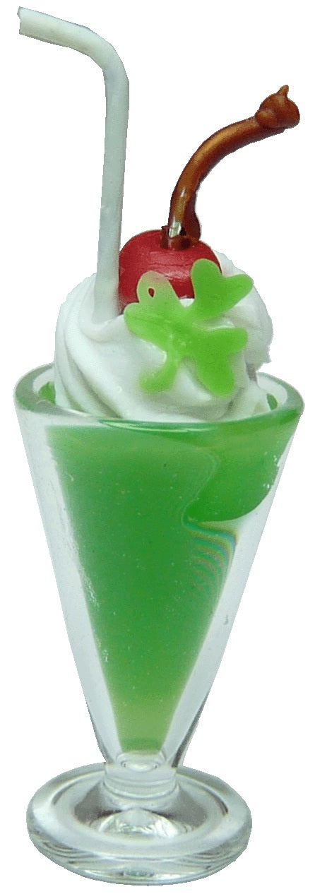Dollhouse Shamrock Shake 1:12 Scale Miniature Food Dessert Kitchen