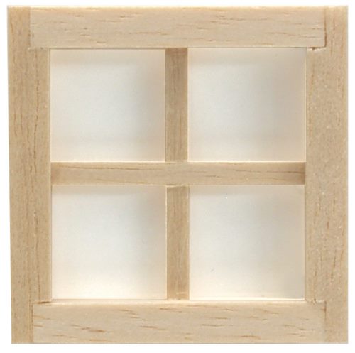 Dollhouse HALF SCALE 1:24 Window with Interior Trim Wood H5004 Houseworks