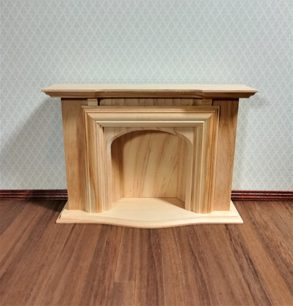 Dollhouse Miniature Fireplace Large by Houseworks DIY 1:12 Scale Furniture Unfinished