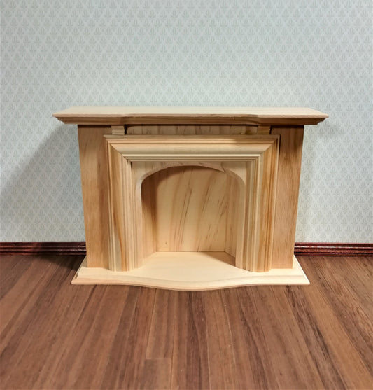 Dollhouse Miniature Fireplace Large by Houseworks DIY 1:12 Scale Furniture Unfinished