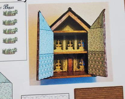 Dollhouse 1:144 Scale DIY Kit Grandpa's Toy House Electric with Wallpaper