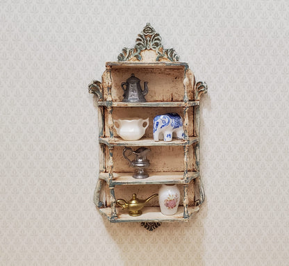 Dollhouse Artisan Hanging Shelf 1:12 Scale Miniature Shelves Shabby Chic
