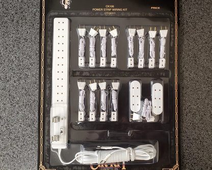 Dollhouse Power Strip plus Multiple Outlet & Extension Cords 1:12 Scale Cir-Kit