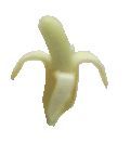 Dollhouse Peeled Banana 1:12 Scale Miniature Food Kitchen Groceries