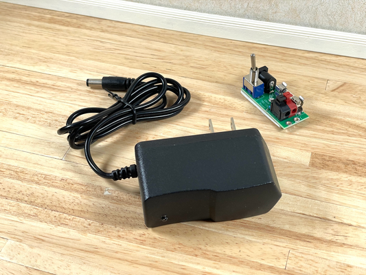 Dollhouse Power Connector with Power Supply Plug Tape or Round Wire Electrical