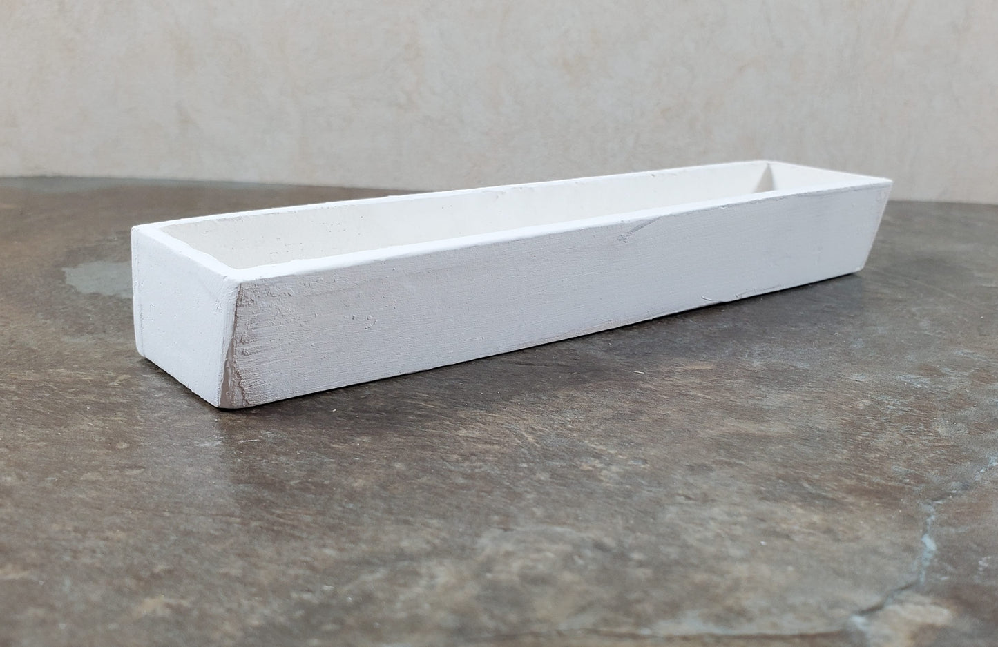 Dollhouse Garden Window or Flower Box 1:6 Scale White Wood 5.75" long