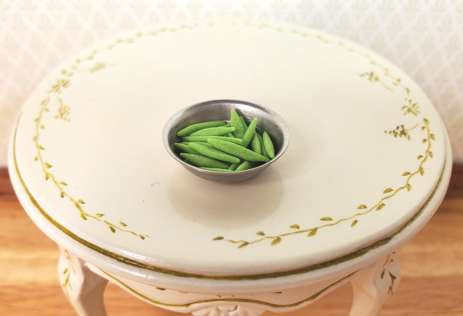 Dollhouse Snow Peas Set of 25 1:12 Scale Miniature Food Kitchen Groceries