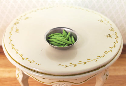 Dollhouse Snow Peas Set of 25 1:12 Scale Miniature Food Kitchen Groceries