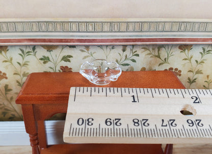 Dollhouse Clear Glass Candy Dish or Serving Bowl 1:12 Scale Miniature