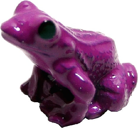 Dollhouse Tiny Purple Frog Fairy Garden Accessory Diorama Animals Pets