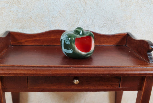 Dollhouse Ceramic Pumpkin Jar Halloween for Candy Cookies or Candle 1:12 Scale