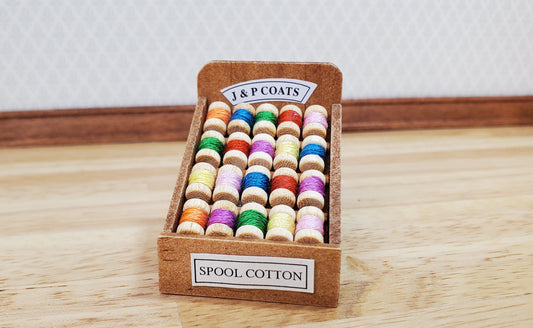 Dollhouse Miniature Spool Thread Stand 1:12 Scale Sewing Accessories