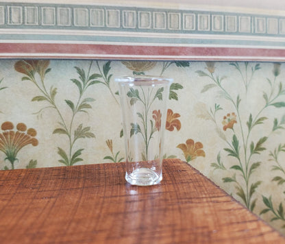 Dollhouse Tall Clear Beer Glass 1:12 Scale Miniature Barware