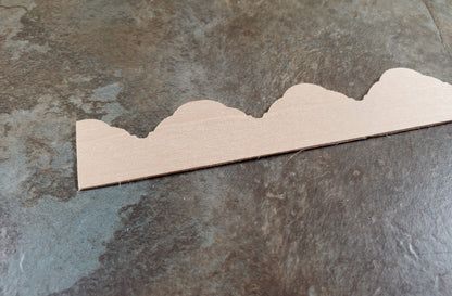 Dollhouse Scalloped Trim LARGE Fancy Victorian Style Molding 15/16" Tall x 18"