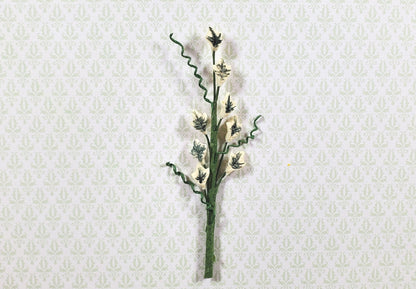 Dollhouse Single English Ivy Small Stem with Foliage 1:12 Scale Miniature