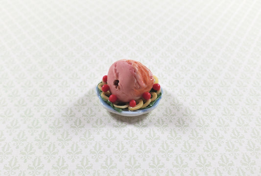 Dollhouse Bone-in Ham with Pineapple Garnish 1:12 Scale Miniature Food Kitchen