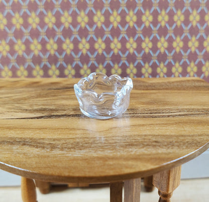 Dollhouse Miniature Clear Glass Square Dish 1:12 Scale Miniature