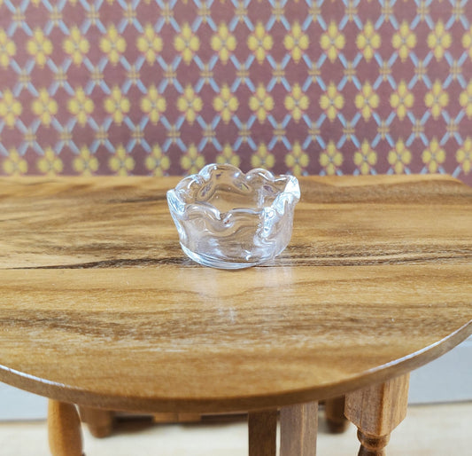 Dollhouse Miniature Clear Glass Square Dish 1:12 Scale Miniature