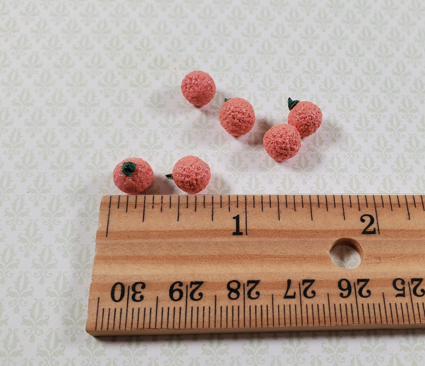 Dollhouse Oranges Set of 6 1:12 Scale Miniature Kitchen Food Groceries Market