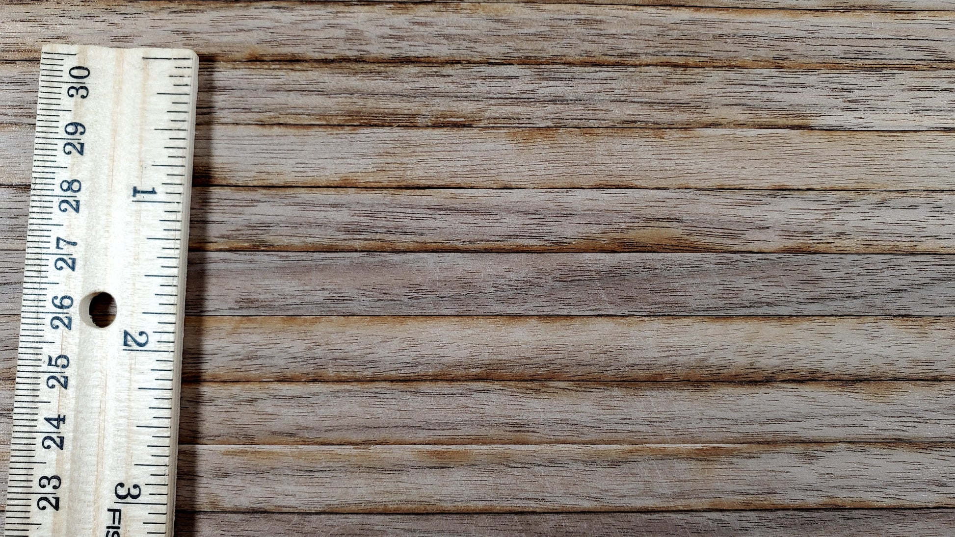 Dollhouse Wood Floor Weathered Dark Wide Planks 1:12 Scale 17" x 11" Flooring