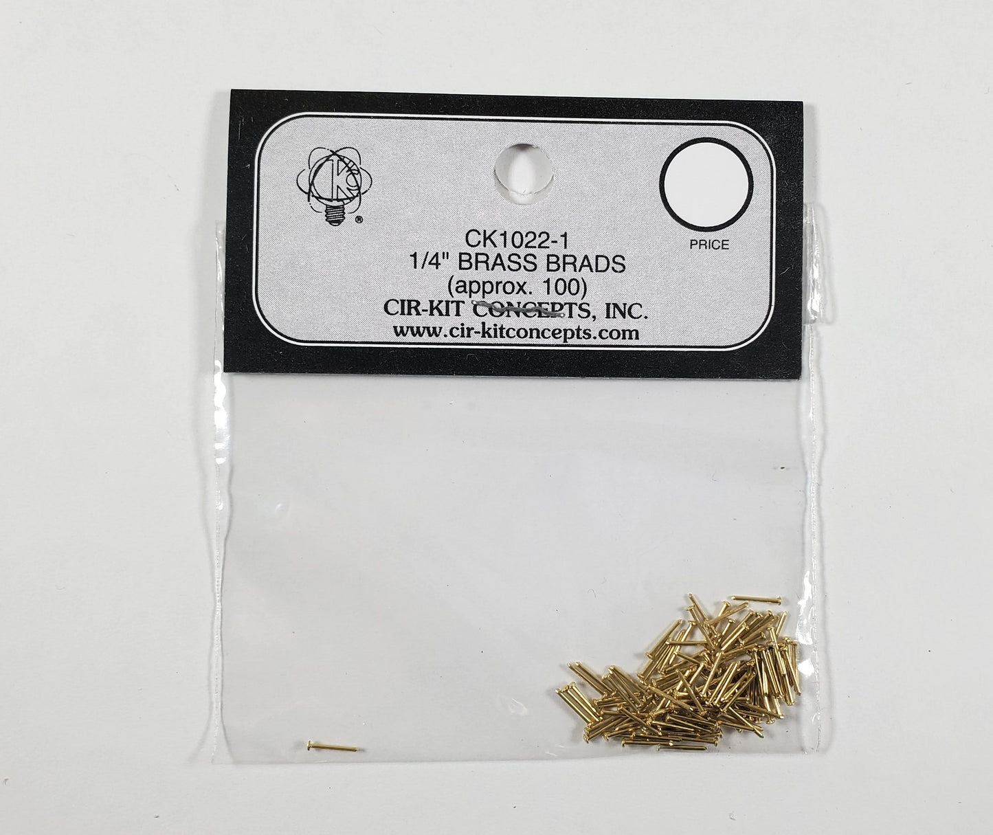 Brass Nails Brads Small Tiny Thin 1/4" Approx 100 Cir-Kit CK1022-1