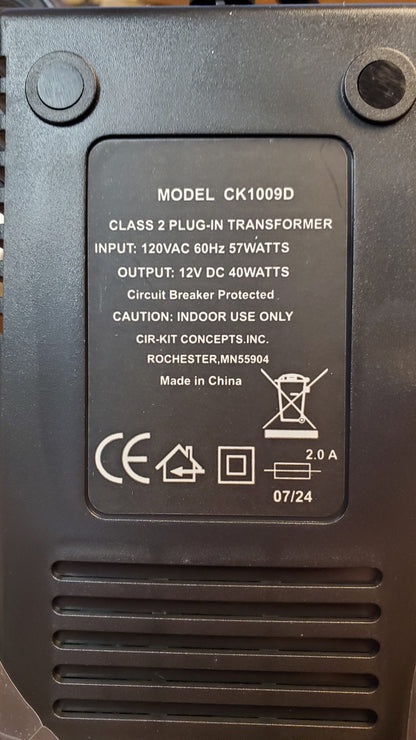 Dollhouse Miniature Transformer Cir-Kit 40 Watt for Wiring 64 Bulb Capacity for Large Houses