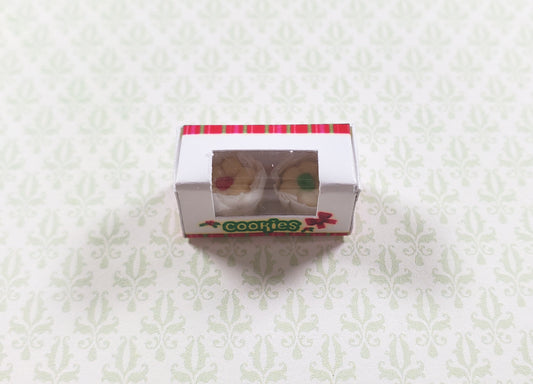 Dollhouse Xmas Cookies in Xmas Window Box 1:12 Scale Miniatures Food Bakery