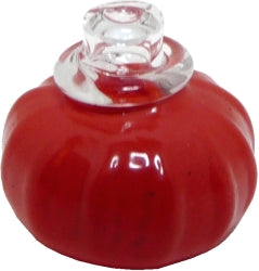 Dollhouse Orange Glass Jar with Lid 1:12 Scale Miniature Decoration